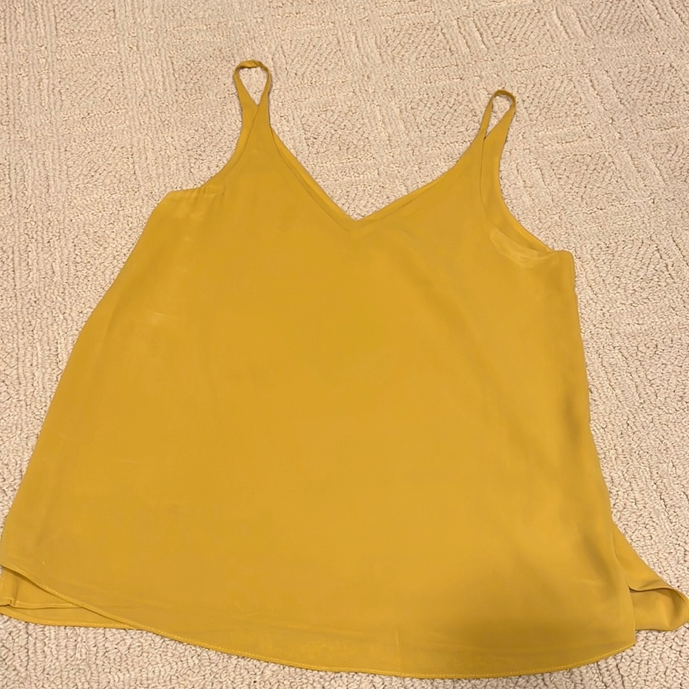 Mustard V Neck Font and Back Camisole